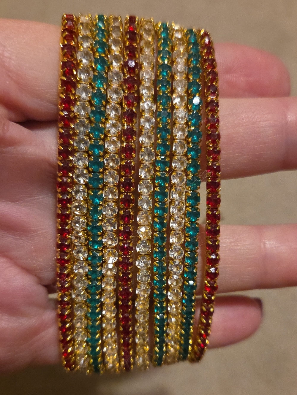 Stretchy Tennis Bracelet Set